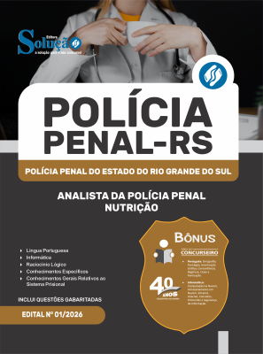 Apostila Polícia Penal-RS 2026 - Analista da Polícia Penal - Nutrição - Imagem 3